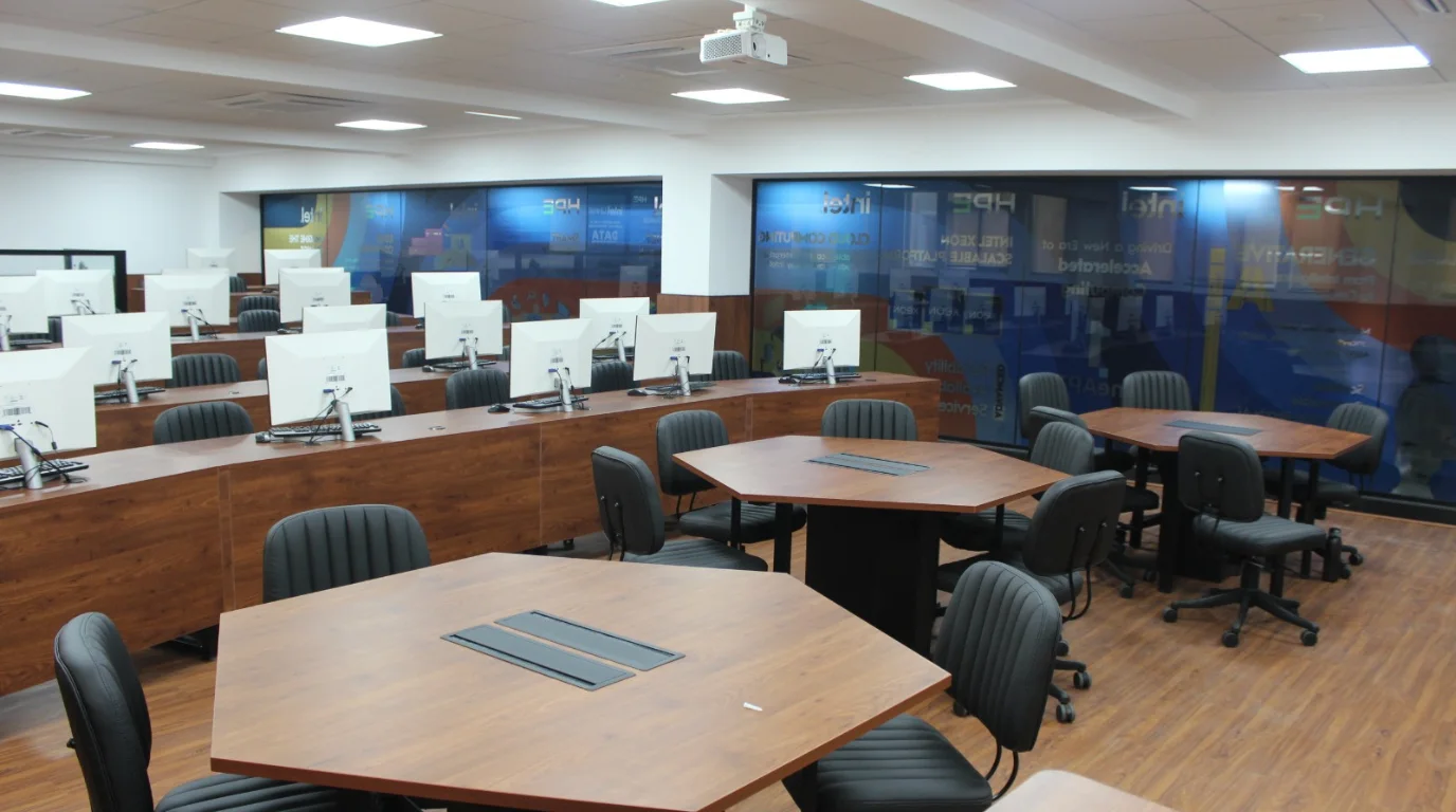 Entrance to the Intel Unnati Data-Centric Emerging Technologies and Artificial Intelligence Lab at NCU